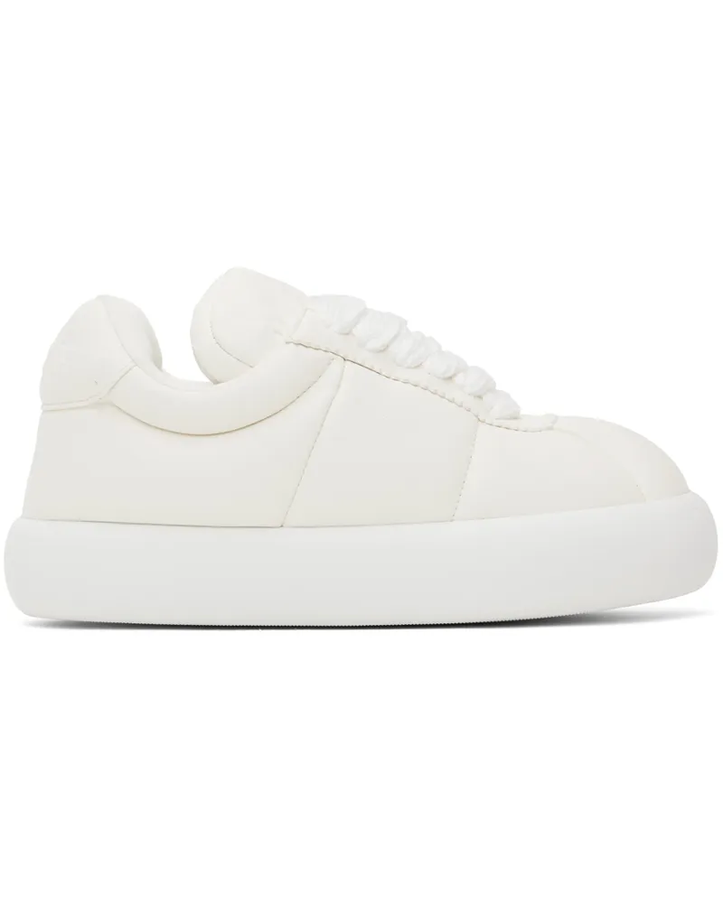 Marni White Leather Bigfoot 2.0 Sneakers 00w01
