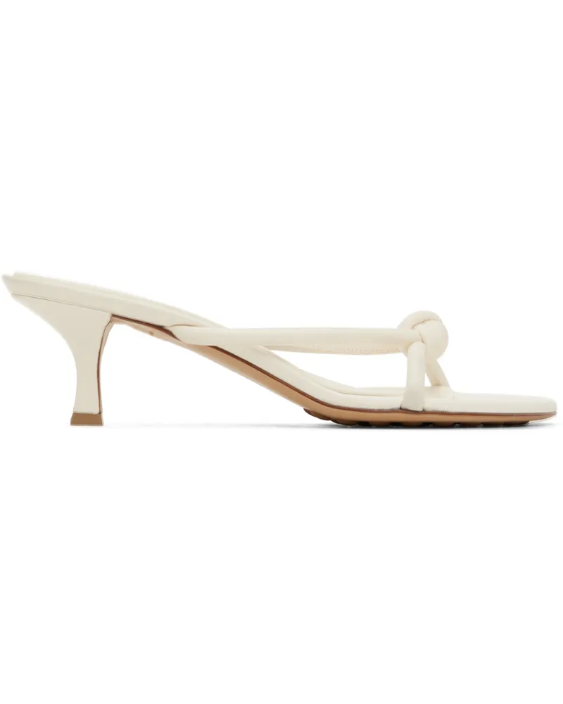 Bottega Veneta White Blink Mules 9013-white