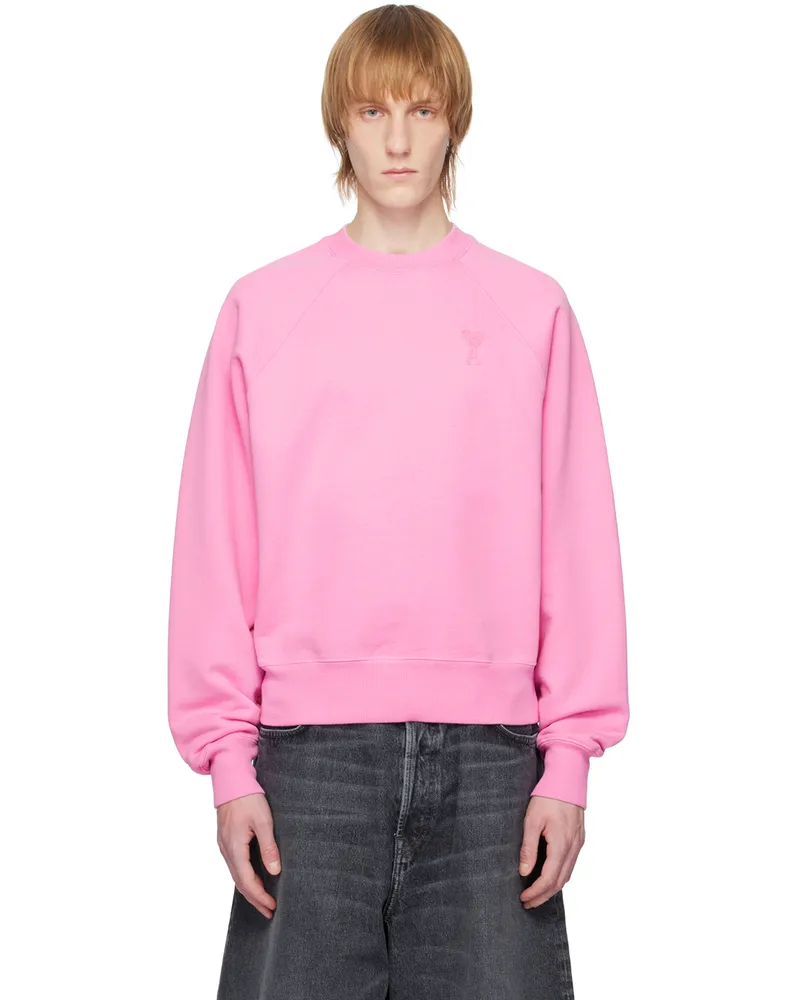 AMI Paris Pink Ami de Cœur Sweatshirt Candy