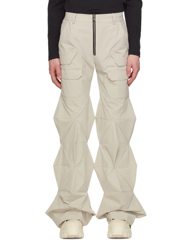 Uncertain Factor Off-White 3D Cargo Pants Cream