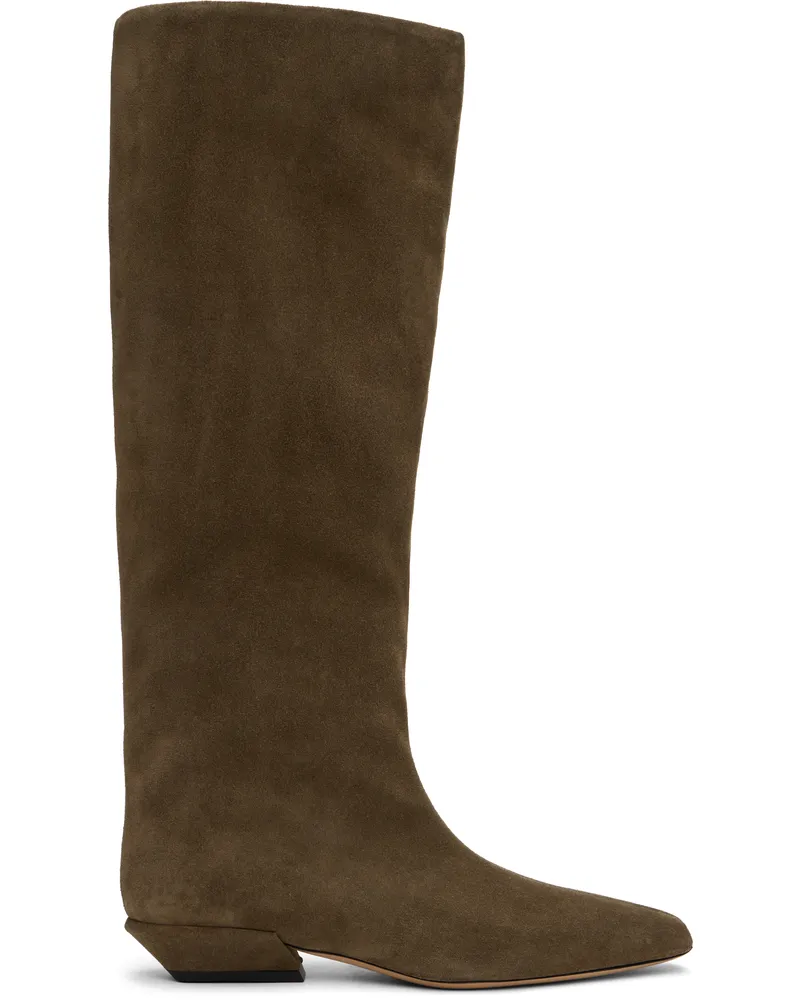 Paris Texas Khaki Bettina 25 Tall Boots Winter