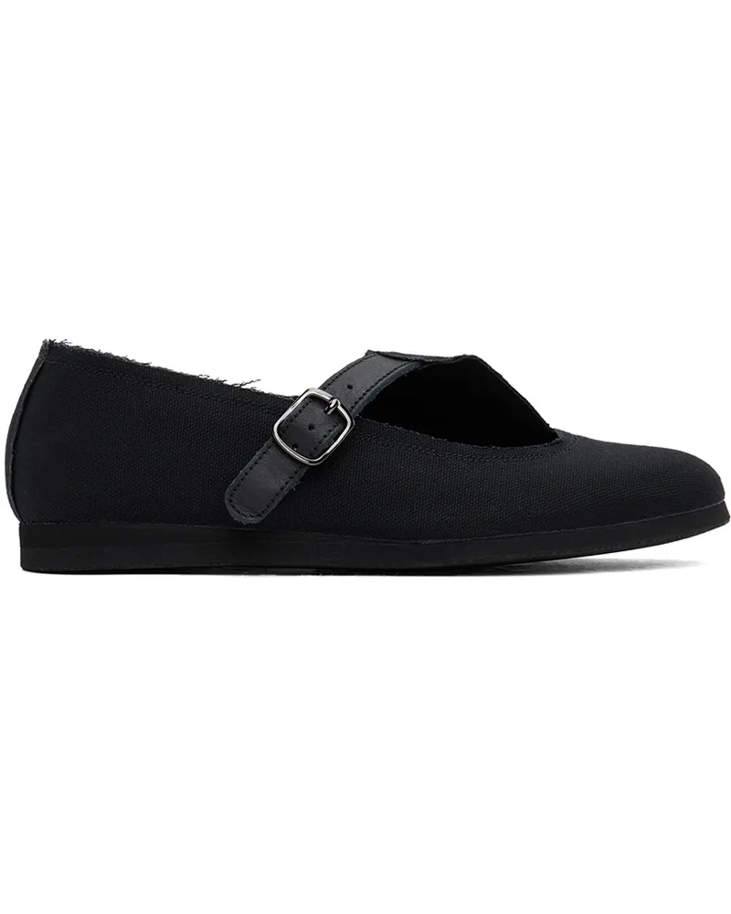 Yohji Yamamoto Black Oxford Mary Jane Ballerina Flats 1