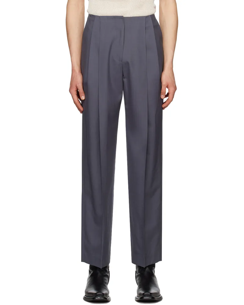 LOW CLASSIC SSENSE Exclusive Gray Trousers Asphalt