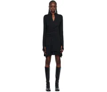 Black Hooded Minidress