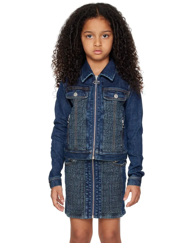 Diesel Kids Blue Jmilo Denim Jacket K01