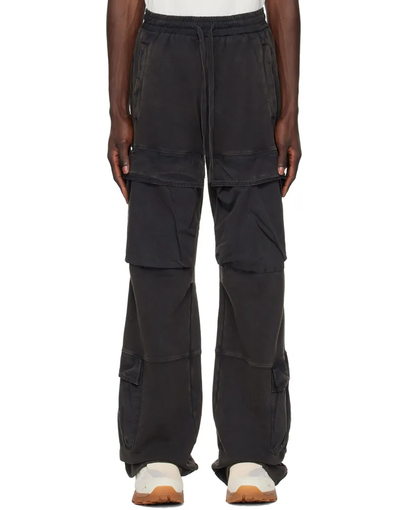 Entire Studios Black Utility Sweatpants Washed