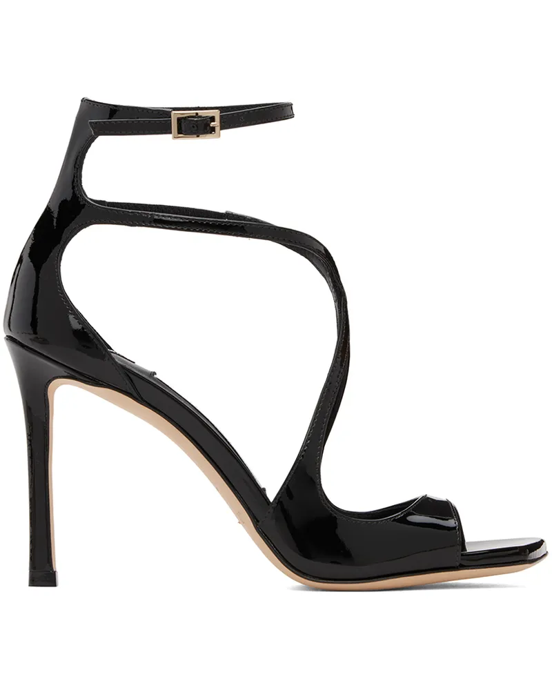 Jimmy Choo Black Azia 95 Heeled Sandals Black