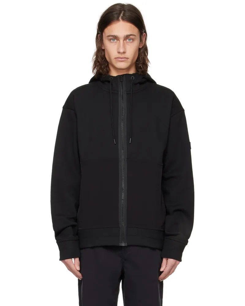 HUGO BOSS Black Relaxed-Fit Hoodie 001-black