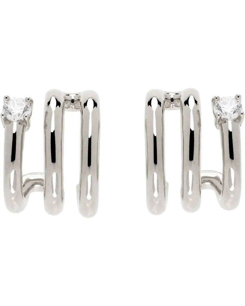 Numbering Silver #8102 Earrings Silver