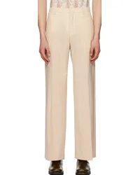 CMMN SWDN Beige Otto Trousers Cream