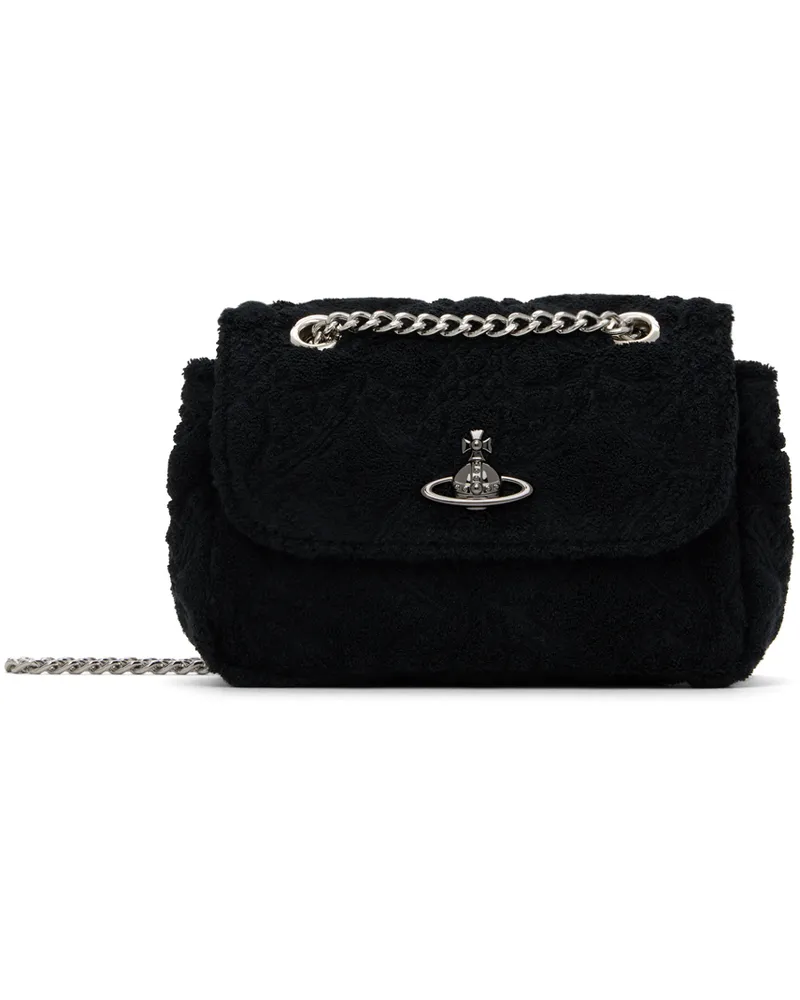 Vivienne Westwood Black Small Purse With Chain Bag Nblack