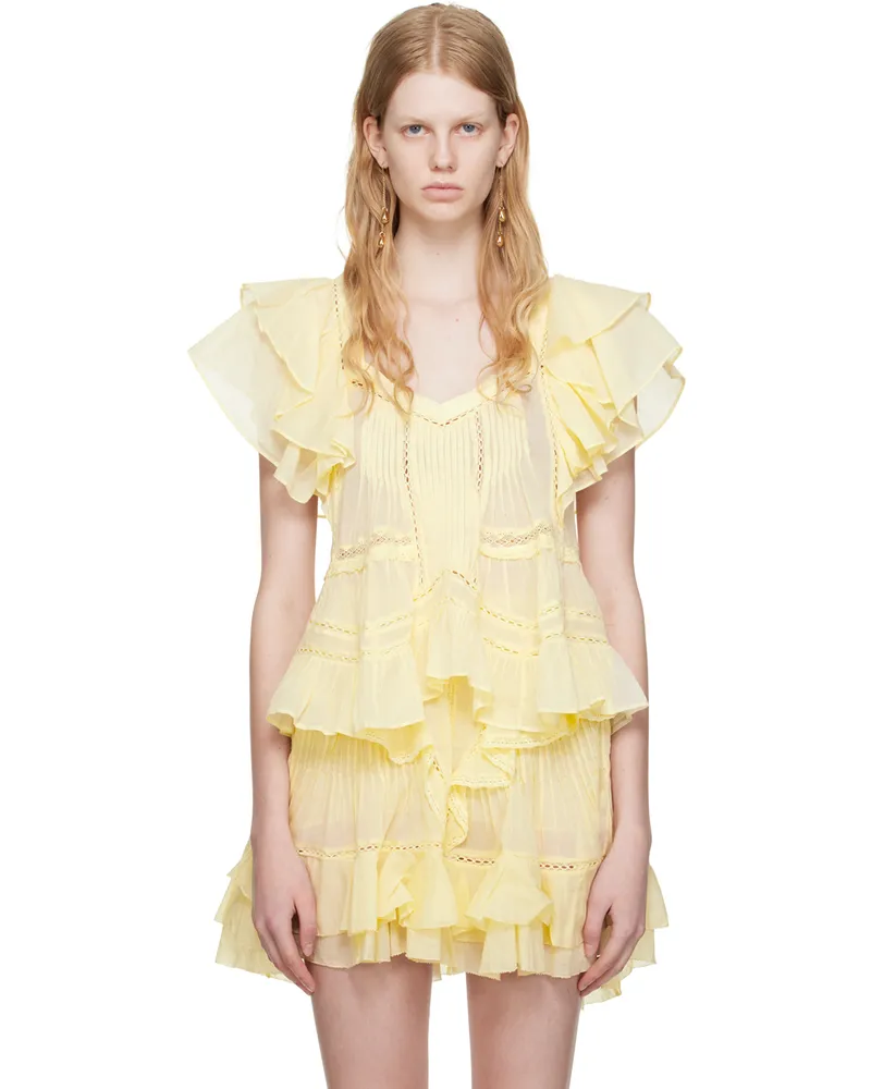 Étoile Isabel Marant Yellow Madrana Blouse 10ly