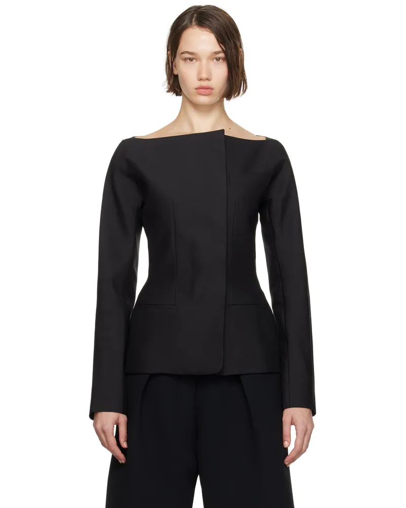 Jacquemus Black La Casa 'La Veste Spalla' Blazer 990