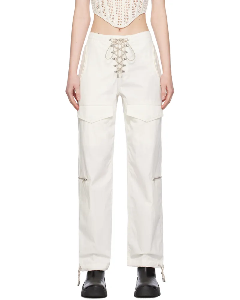Dion Lee Off-White Hiking Pocket Trousers Ivory