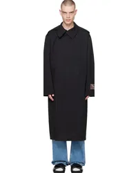 Commission SSENSE Exclusive Black Trench Coat Black