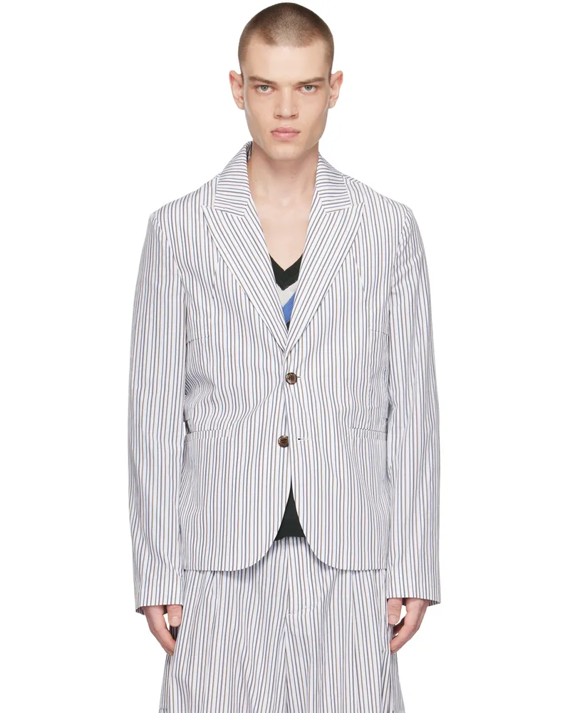 KIKO KOSTADINOV White Ria Ventilation Blazer White
