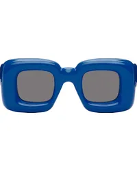 Loewe Blue Inflated Rectangular Sunglasses 4190a