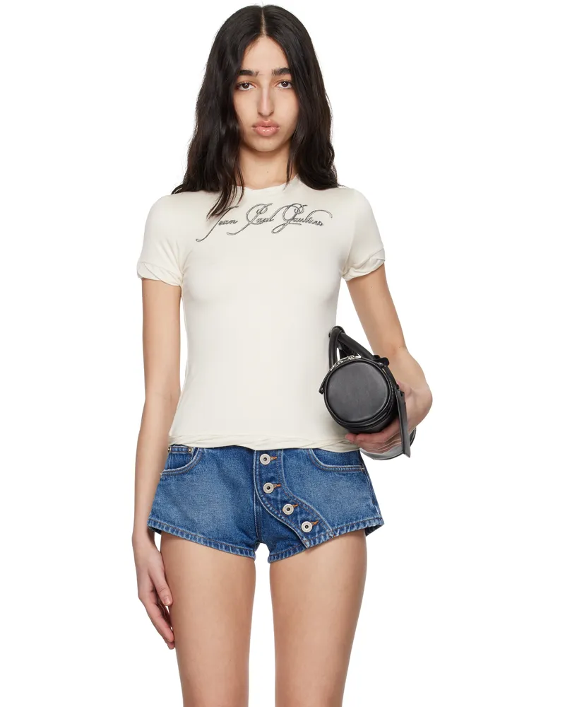 Jean Paul Gaultier Off-White 'The Tattoo' T-shirt 03-ecru