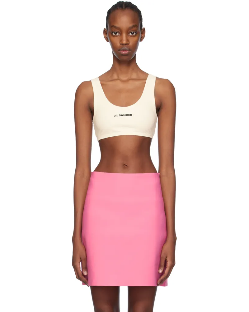 Jil Sander Off-White Cropped Tank Top 104