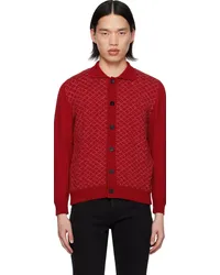 Ernest W. Baker Red Button Up Cardigan Red