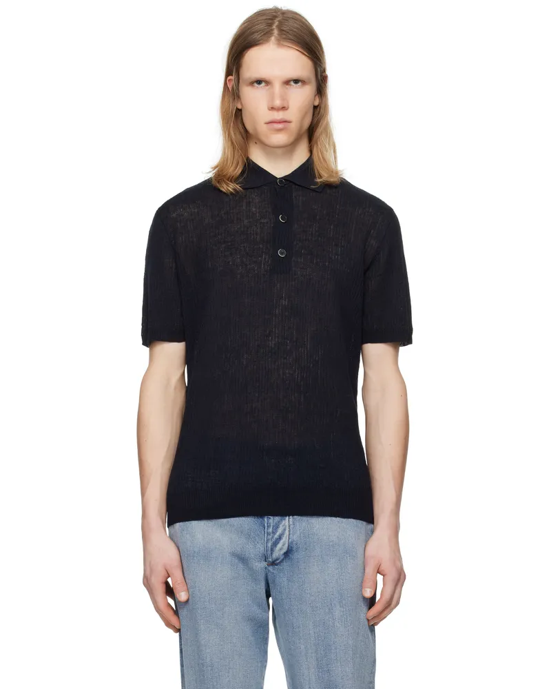 BARENA Navy Marco Alafin Avorio Polo Navy
