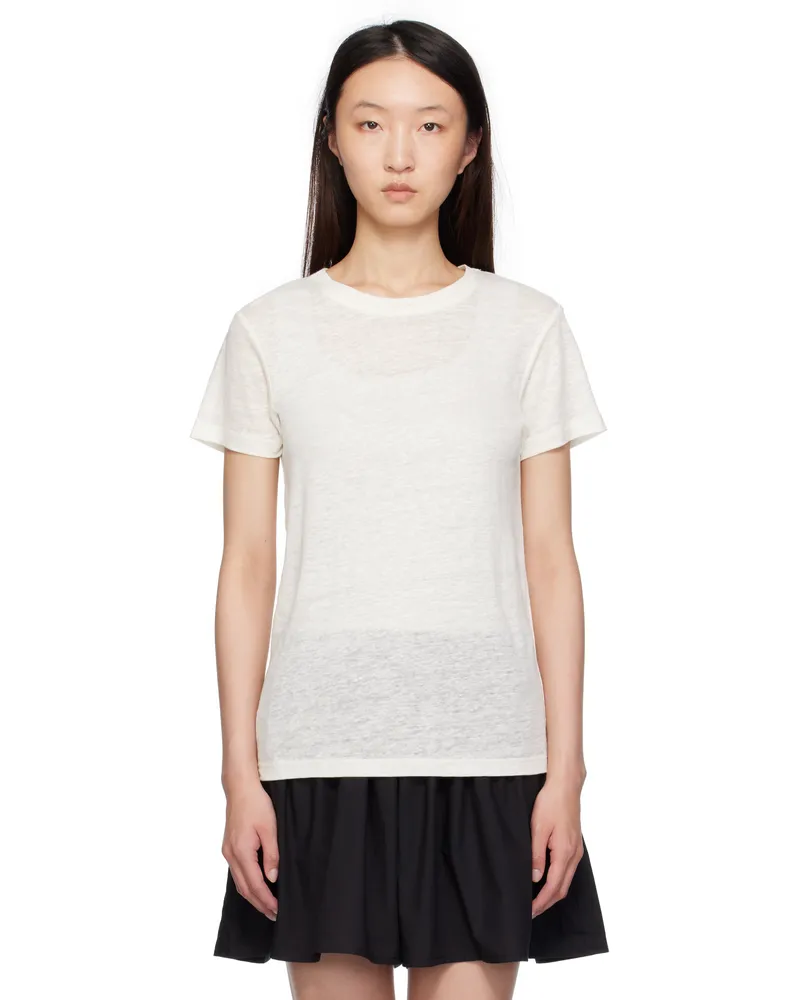 Baserange Off-White Sevinc T-shirt Ecru