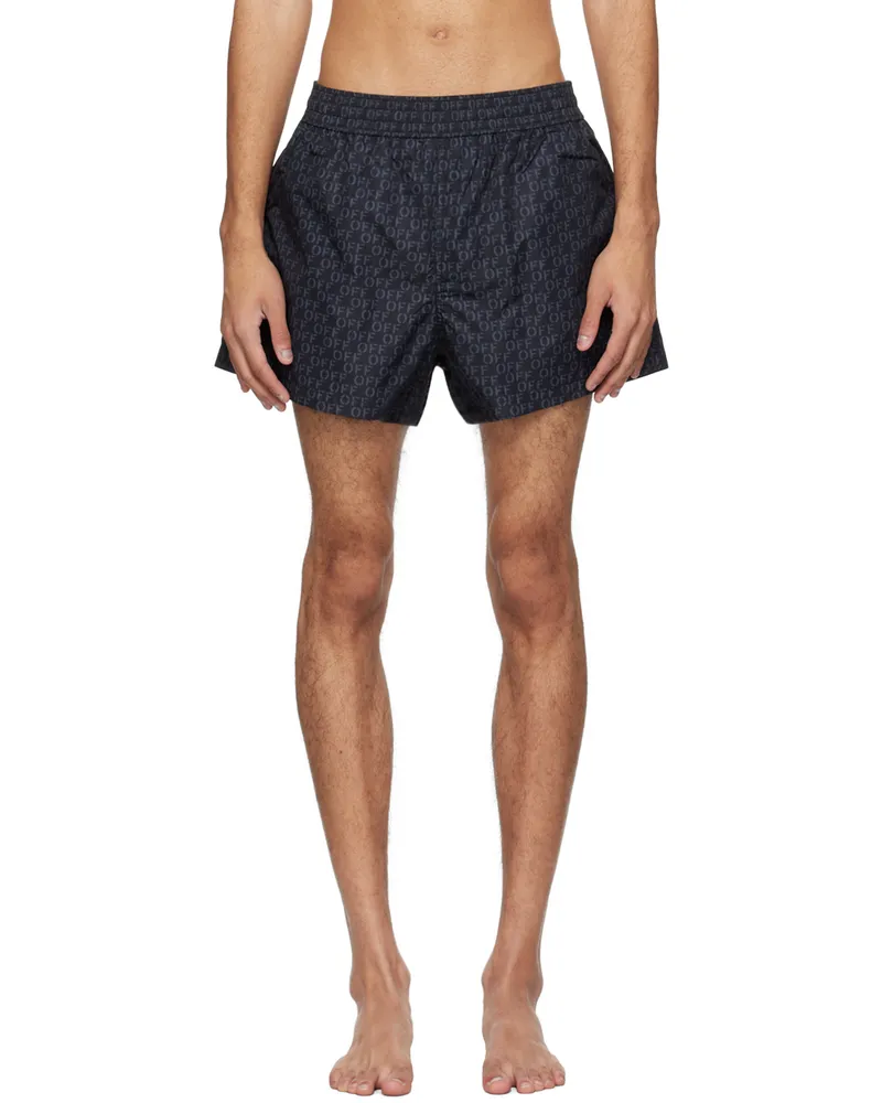 OFF-WHITE Black Off Ao Swim Shorts Black