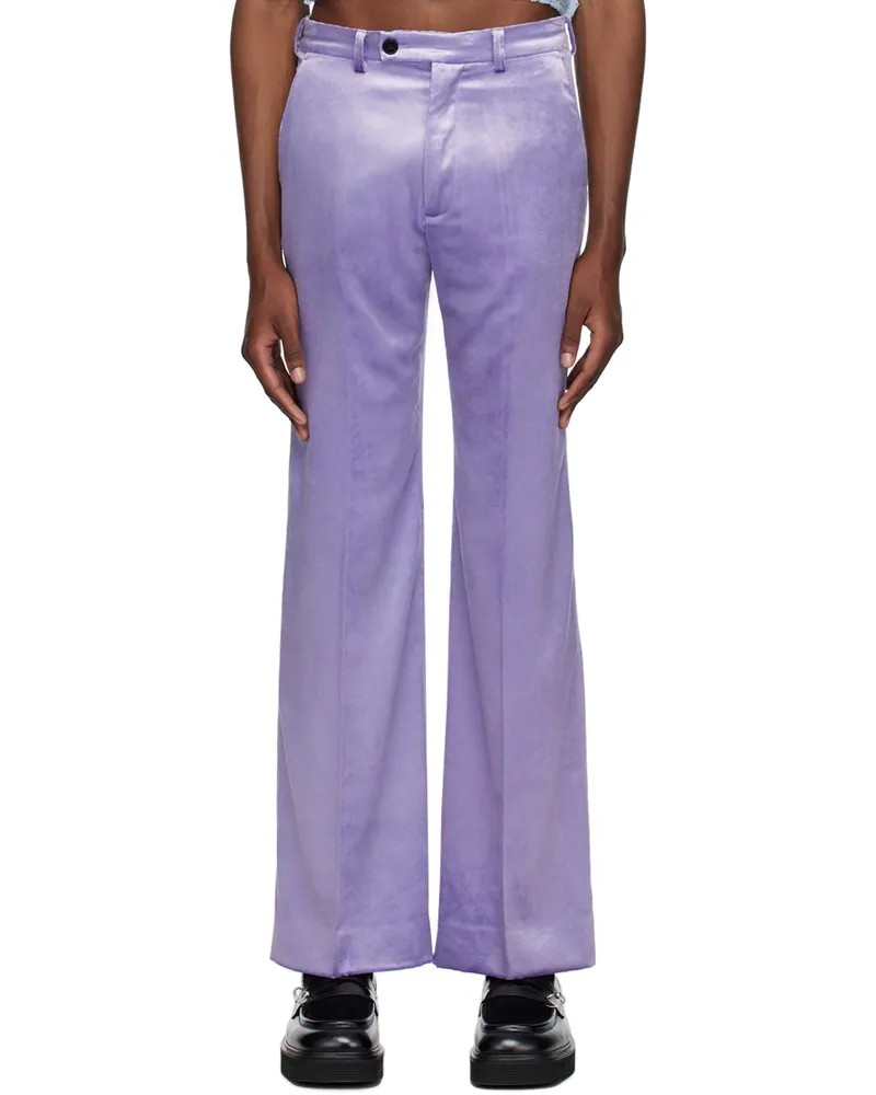 Marni Purple Flared Trousers 00c45