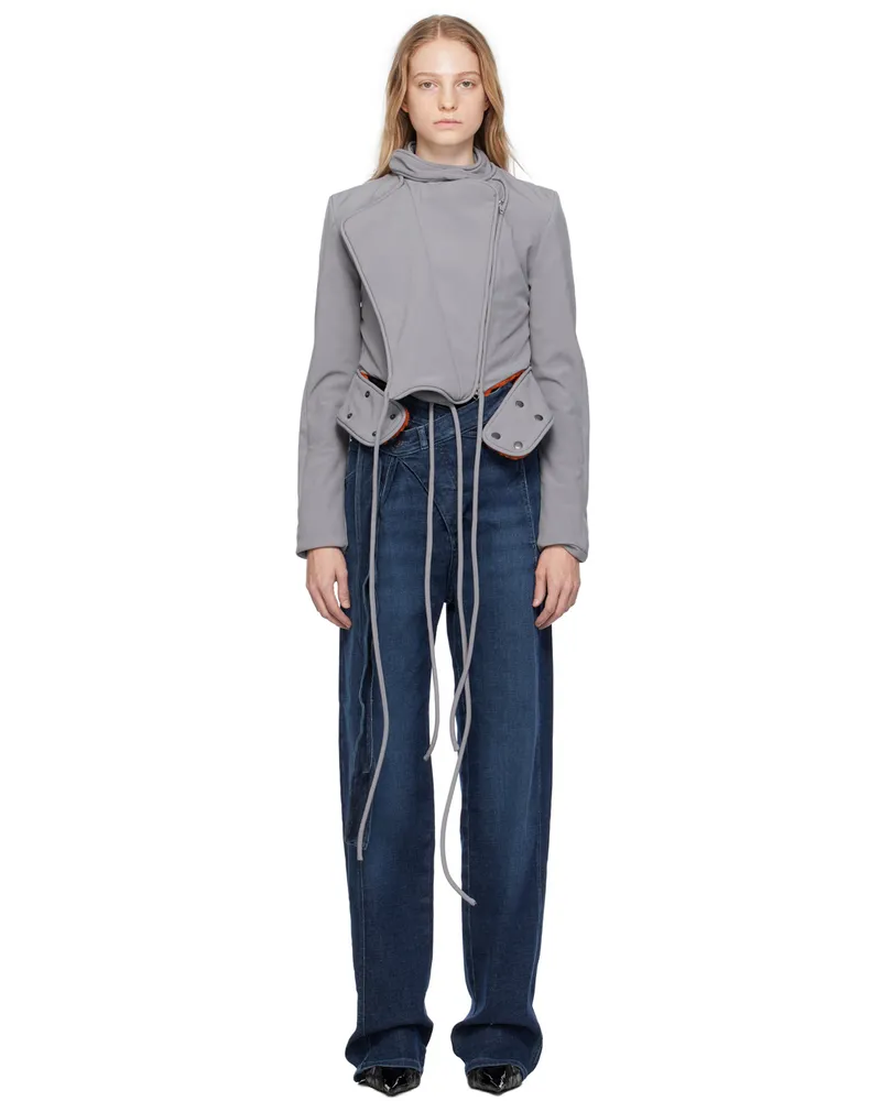 OTTOLINGER Gray Extended Trim Jacket Grey