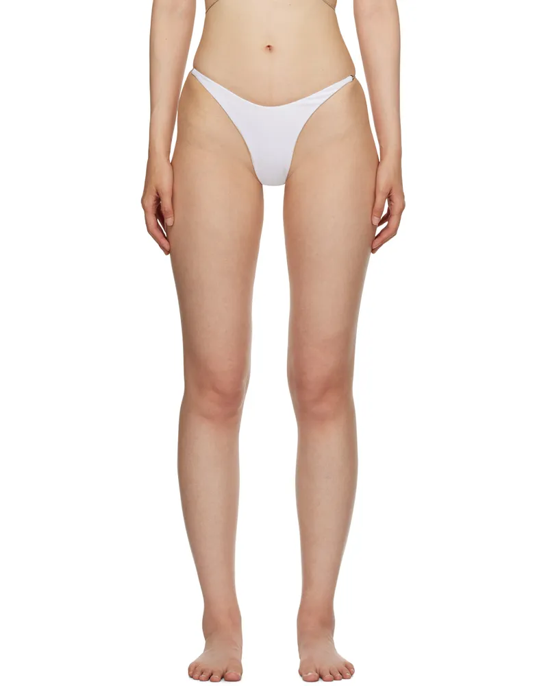Thierry Mugler White Star Bikini Bottoms 1014