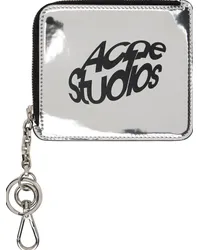 Acne Studios Silver Faux-Leather Wallet Aae