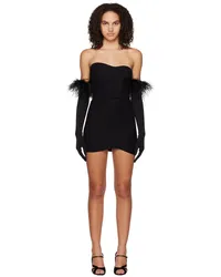 Anna October Black Wave Minidress Black