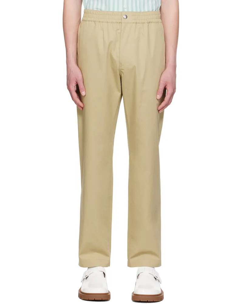 Kitsuné Beige Casual Trousers P357