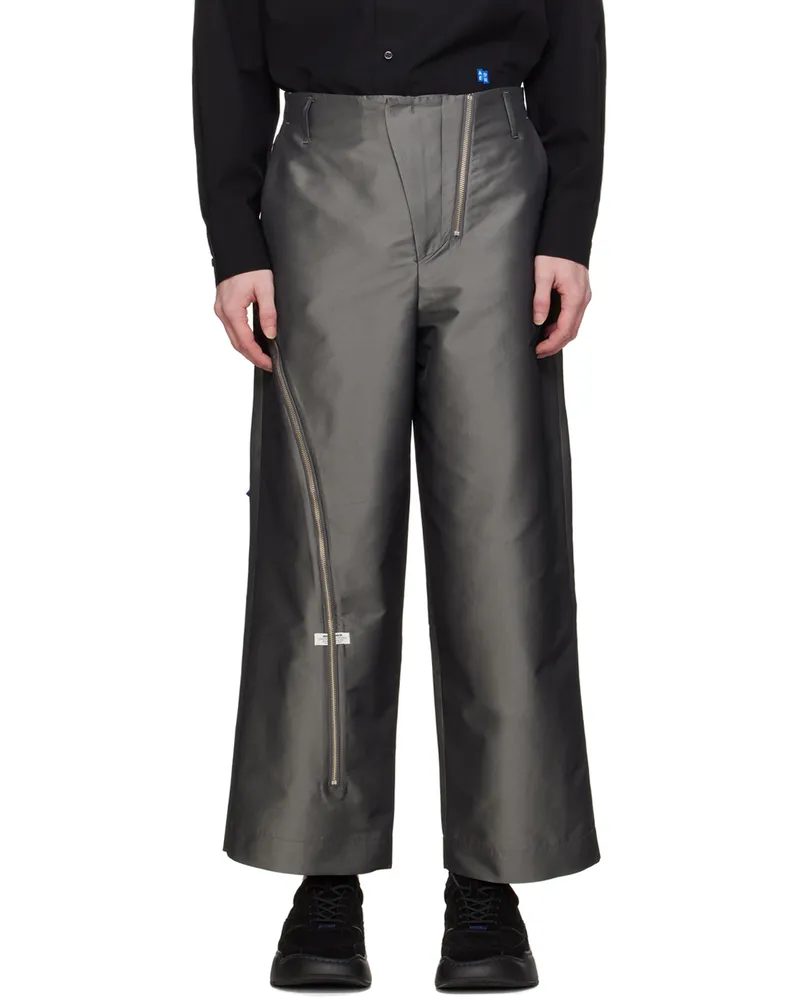 Adererror Gray Fraven Trousers Charcoal