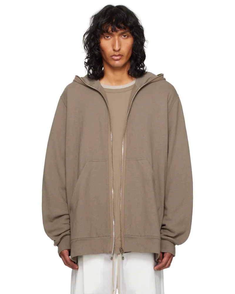 Rick Owens Moncler + Rick Owens Gray Jumbo Hoodie 25u