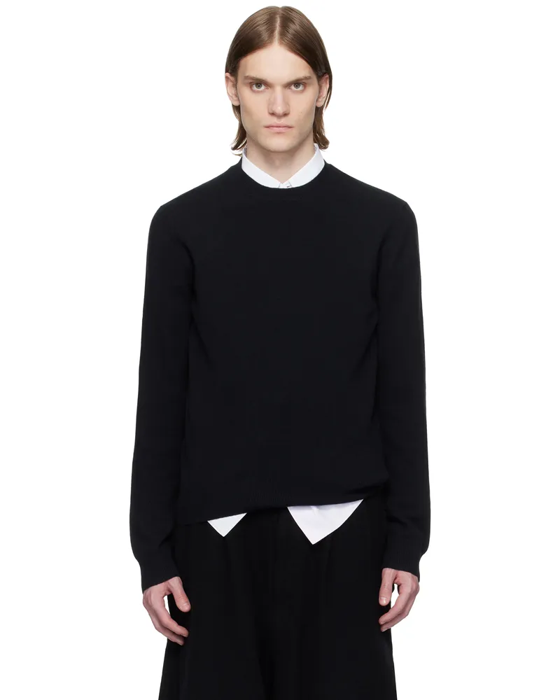 Comme des Garçons Black Crew Neck Sweater 1