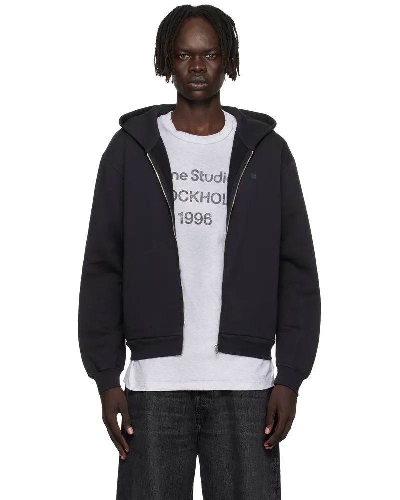 Acne Studios Black Zipper Hoodie 900