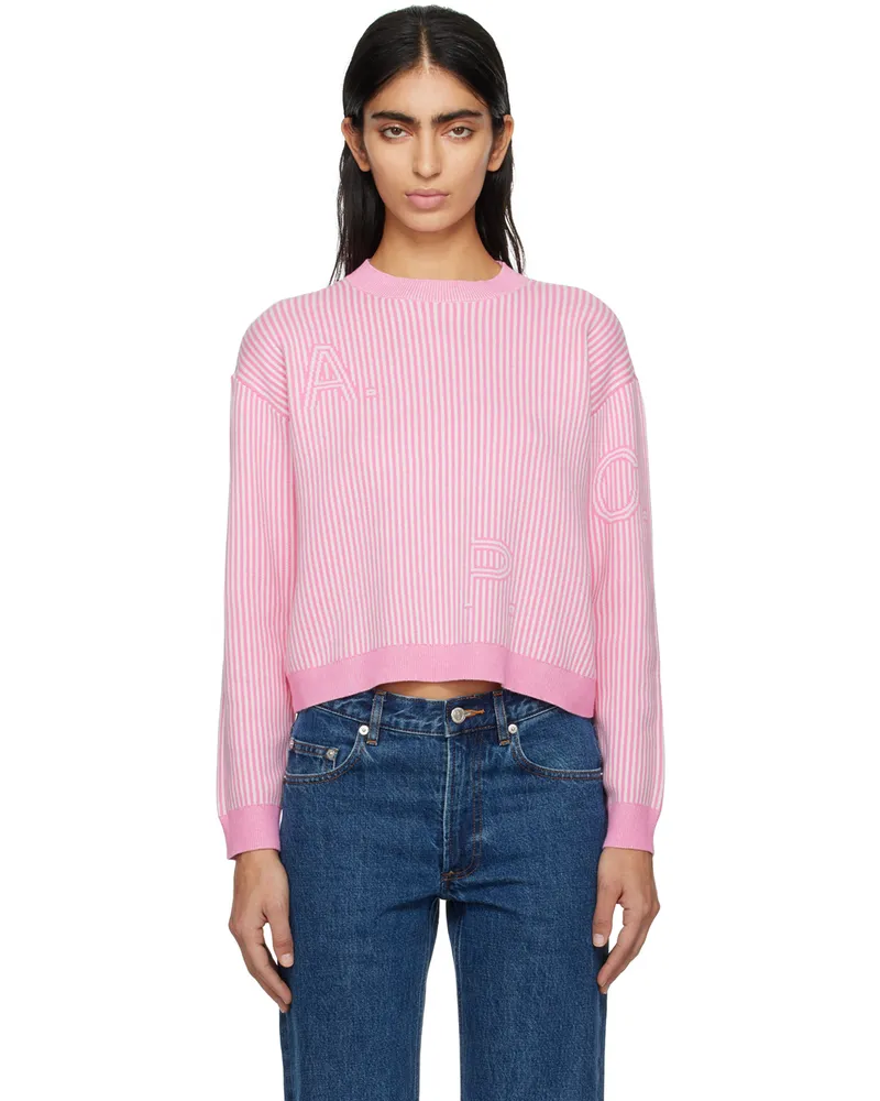 A.P.C. Pink Daisy Sweater Faa