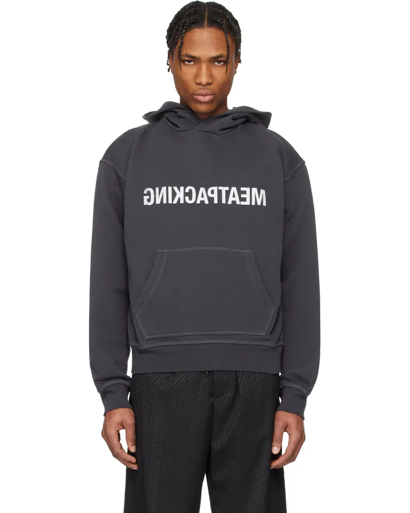 Helmut Lang Gray 'Meatpacking' Hoodie Ash