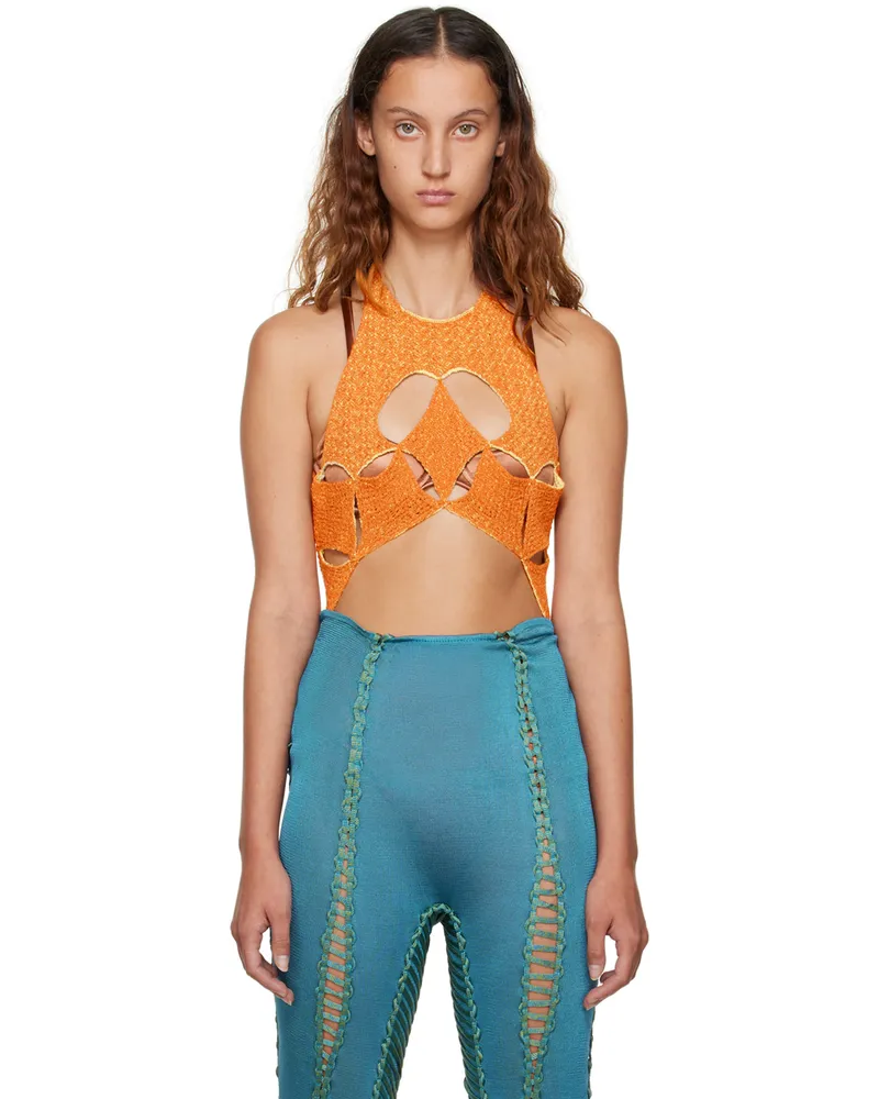 Isa Boulder SSENSE Exclusive Orange & Yellow Bodysuit Fanta