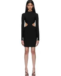 Hervé Léger Black Recycled Rayon Minidress Black