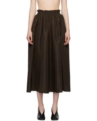 Kika Vargas Brown Nicky Maxi Skirt Chocolate