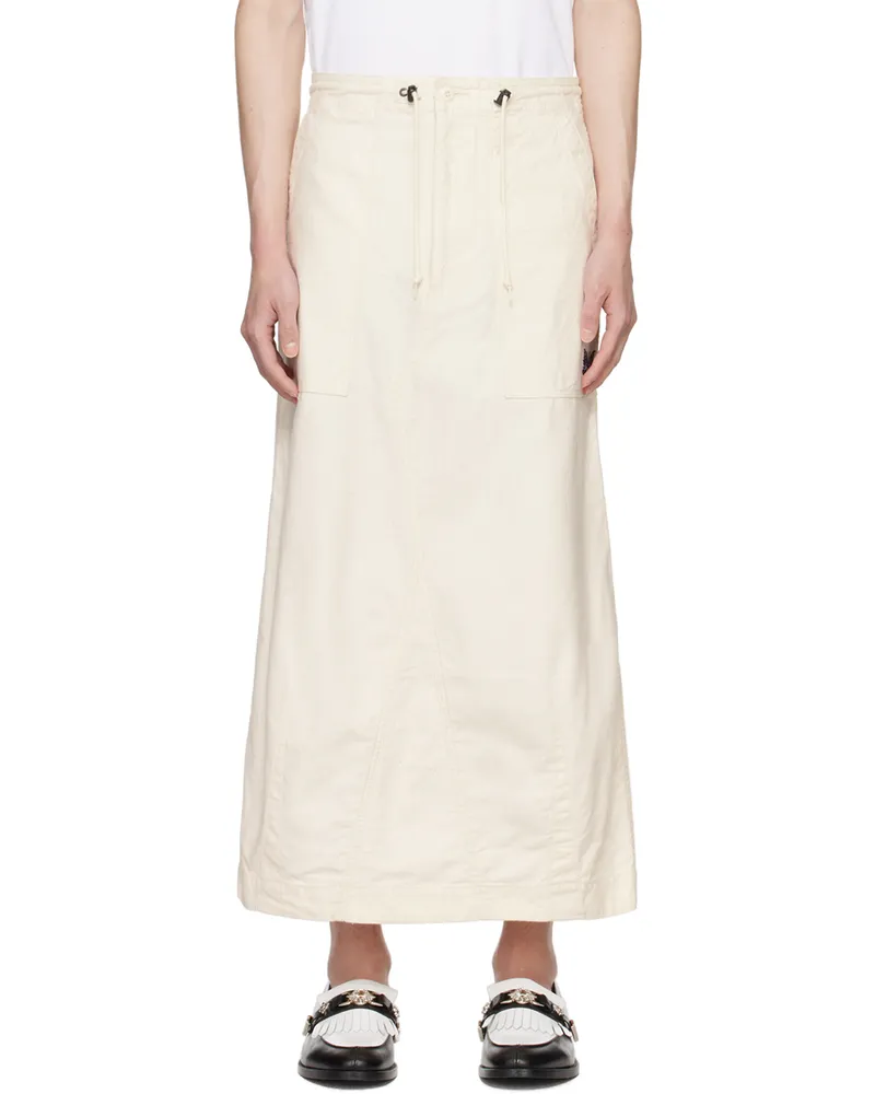 NEEDLES Off-White Fatigue Midi Skirt A-white