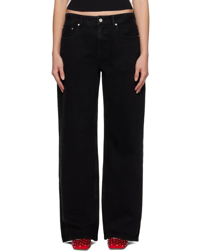 Paris Georgia Black Baggy Jeans Black
