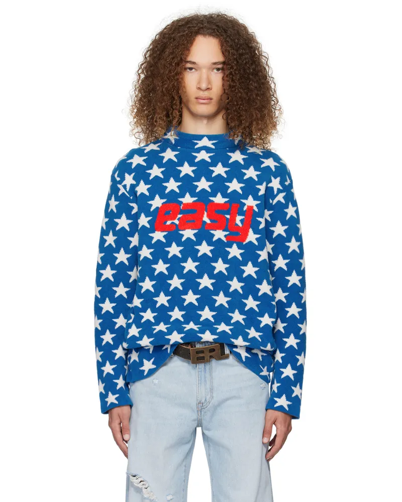 ERL Blue 'Easy' Sweater Blue