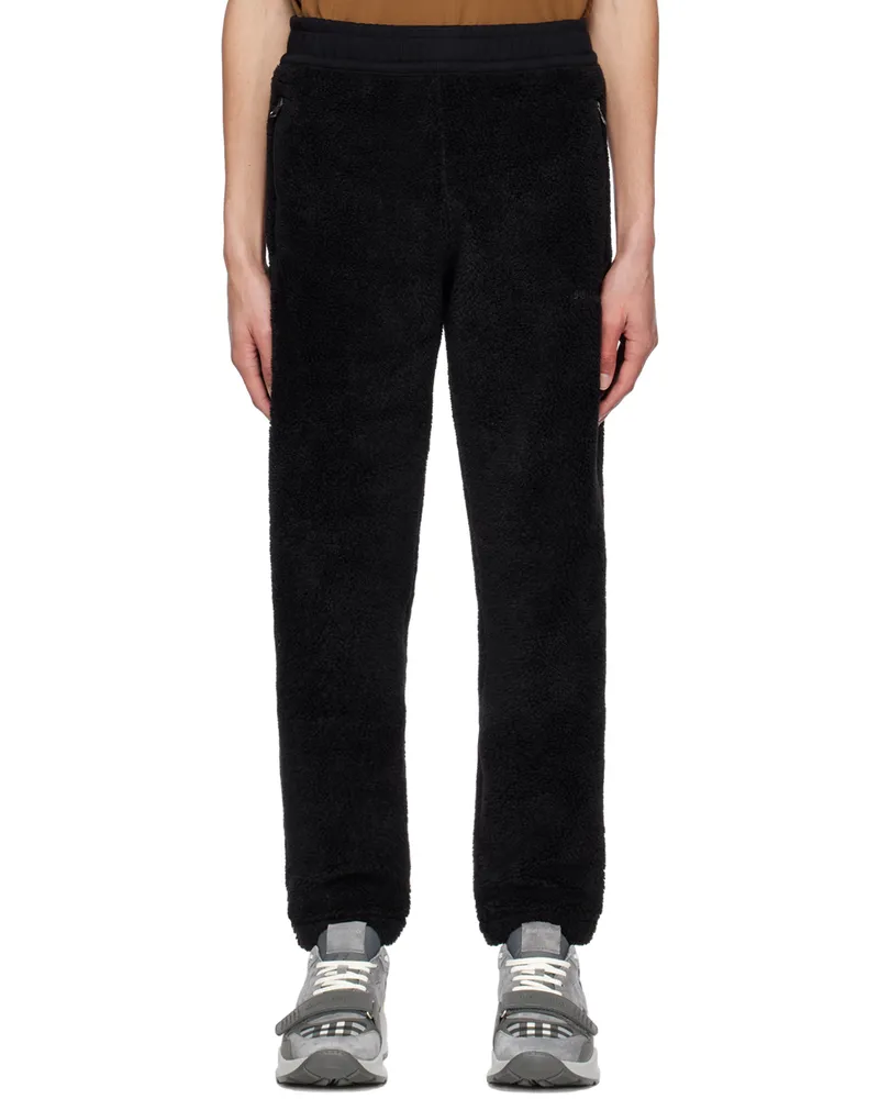 Burberry Black Embroidered Lounge Pants Black