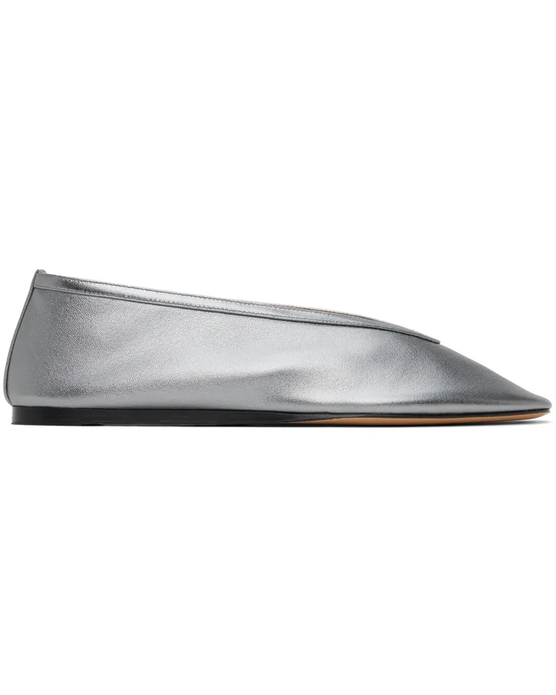 Le Monde Béryl Silver Luna Ballerina Flats Sil
