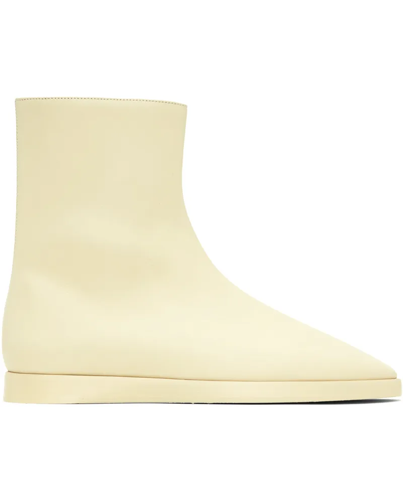 Fear of God Off-White High Mule Boots Cream