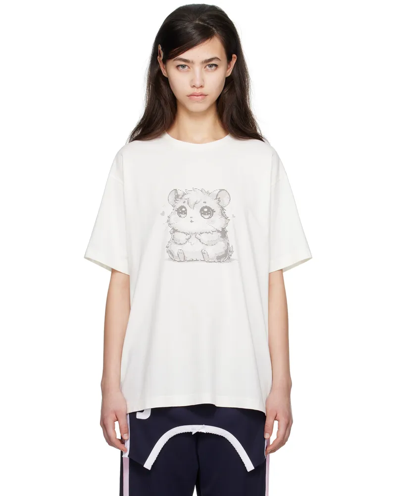 Petra Collins I Sorry by Petra Collins SSENSE Exclusive White JennyFax Edition Oversized T-shirt White