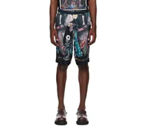 Multicolor Above Snakes Shorts